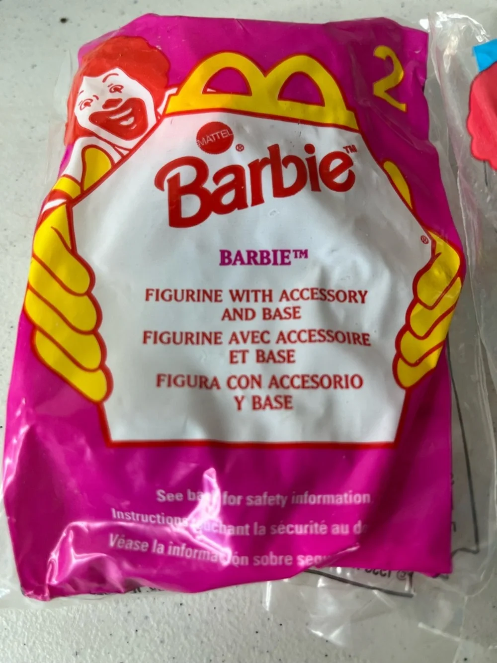 Barbie Happy Meal Figurine Packaging 1998 & 1999
